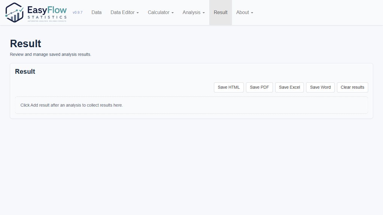 StatEdu Studio result screen